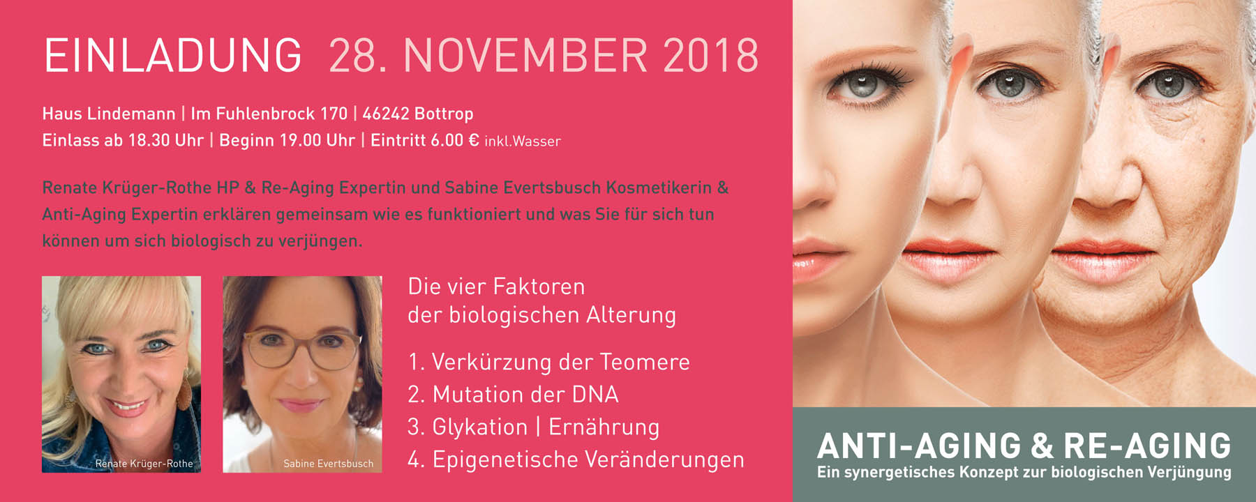 Einladung Zum Anti Aging Und Re Aging Abend Am 28 11 18 Bei Schonheit Leben Sabine Evertsbusch Bottrop Unser Bottrop App Anzeigen Angebote Aktionen Veranstaltungen Push Nachrichten Wetter Warnungen Fur Bottrop Kirchhellenunser Bottrop App